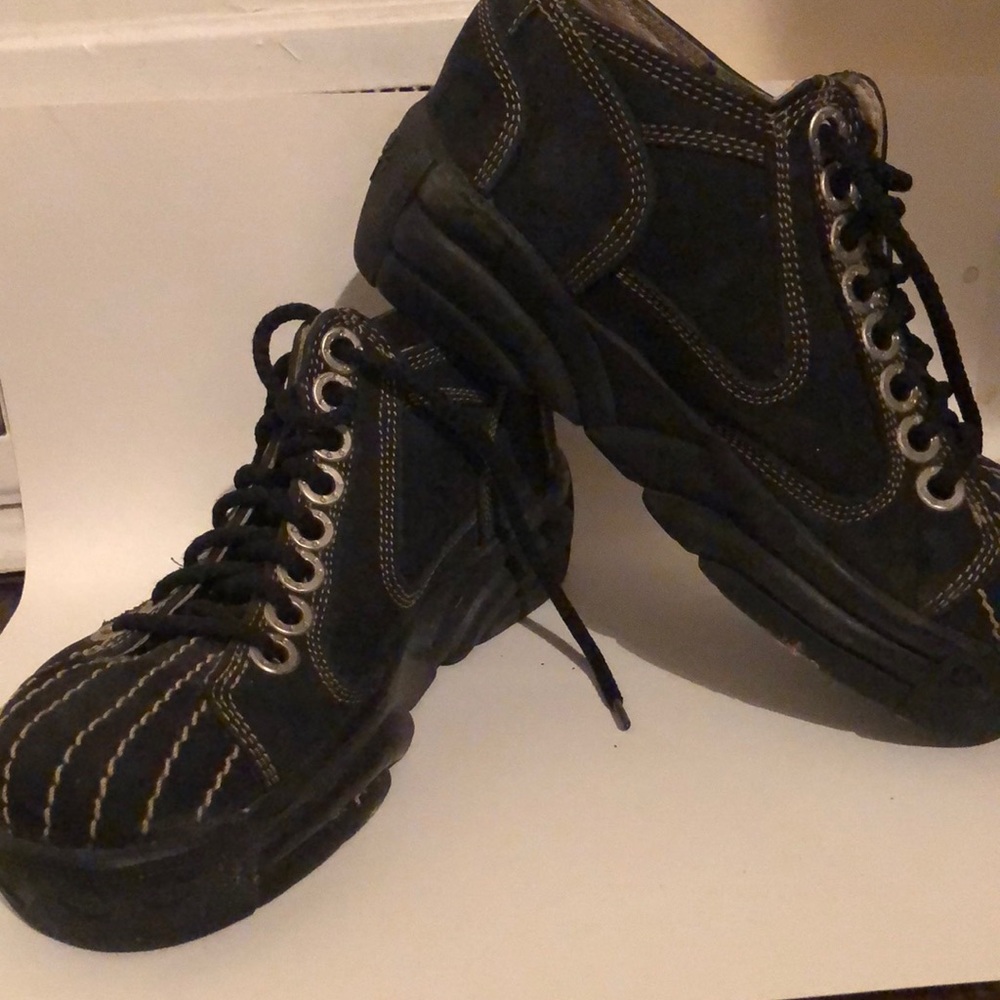 RARE Vintage John Fluevog creepers sneakers leather & suede shoes.